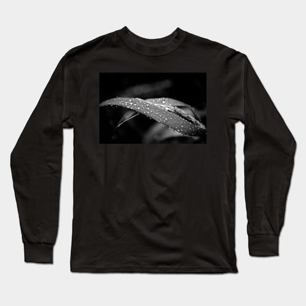 Wet Grass Long Sleeve T-Shirt by InspiraImage